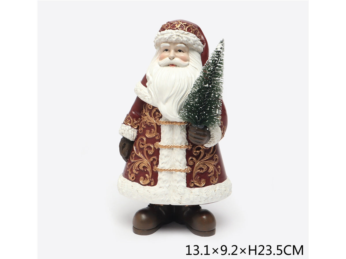 Babbo natale 23,5cm con alberello