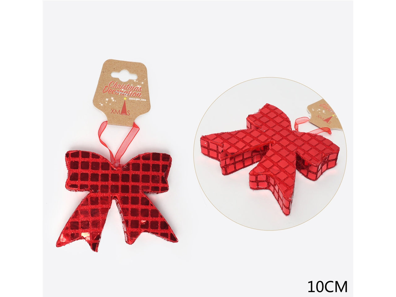 Appendino fiocco 10cm rosso