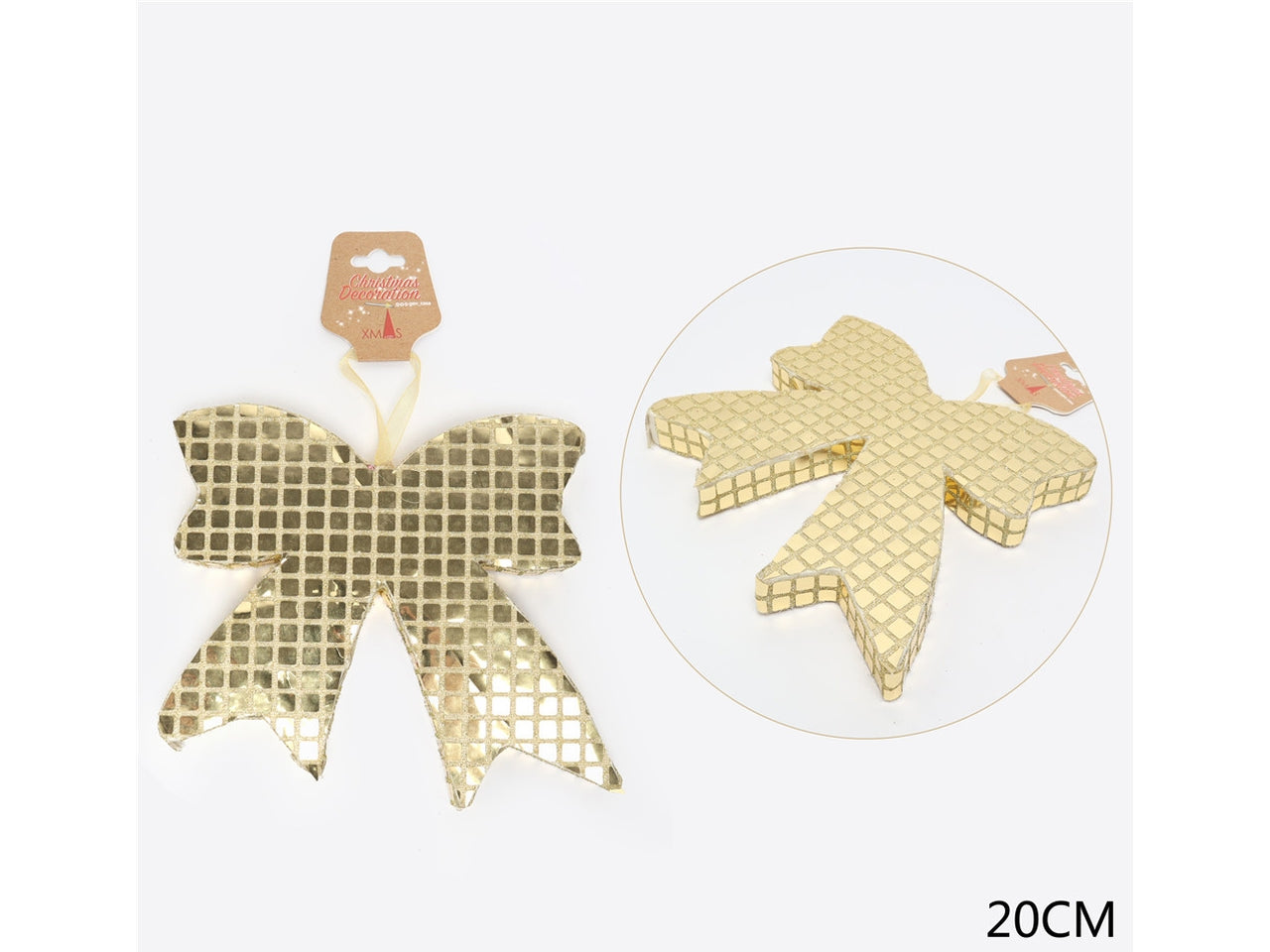 Appendino fiocco 20cm oro