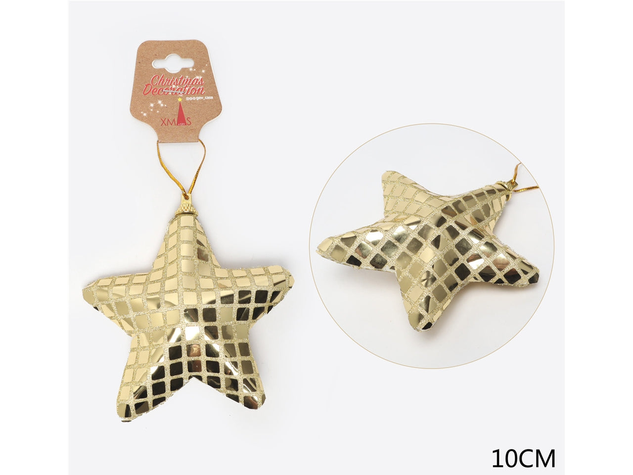 Appendino stella 10cm oro