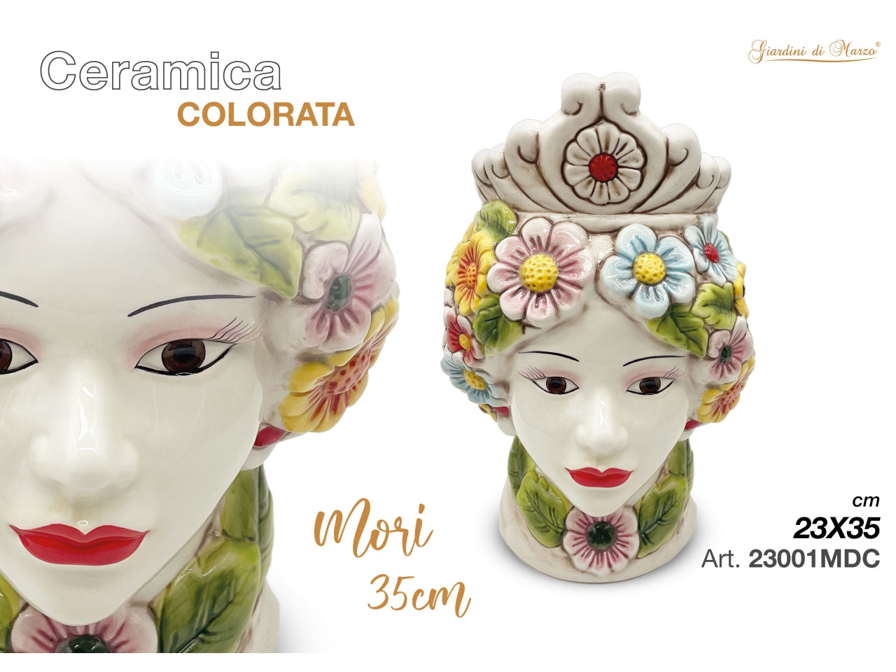 Moro donna colorata 35cm