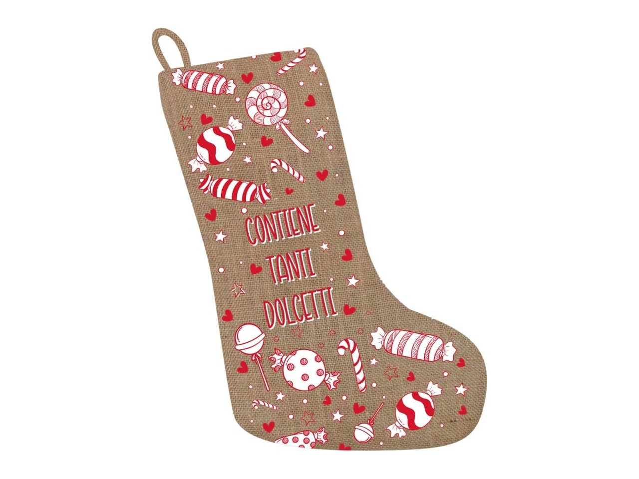 Calza befana xxl decorata