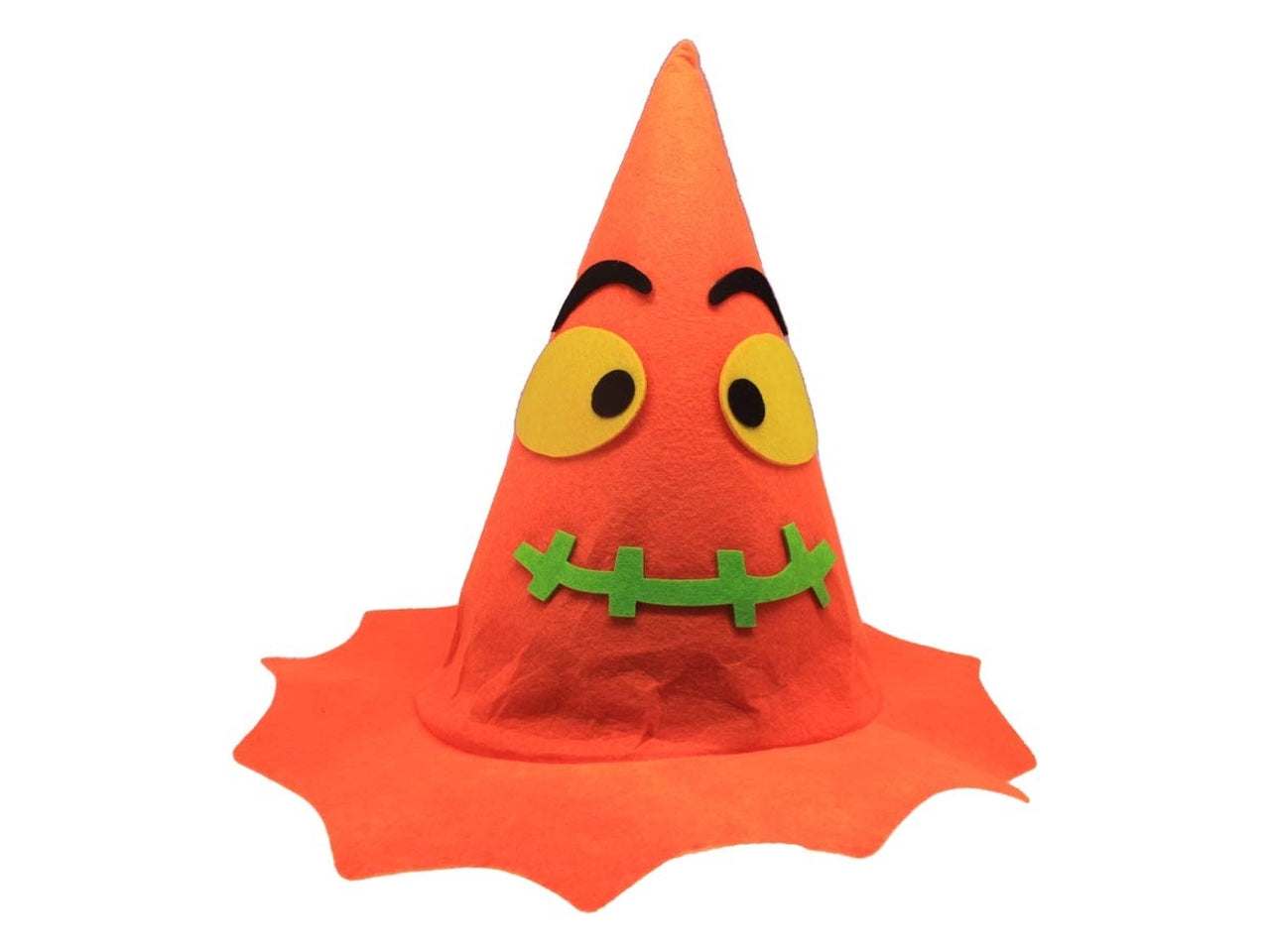 Cappello zucca occhioni in feltro per bambino