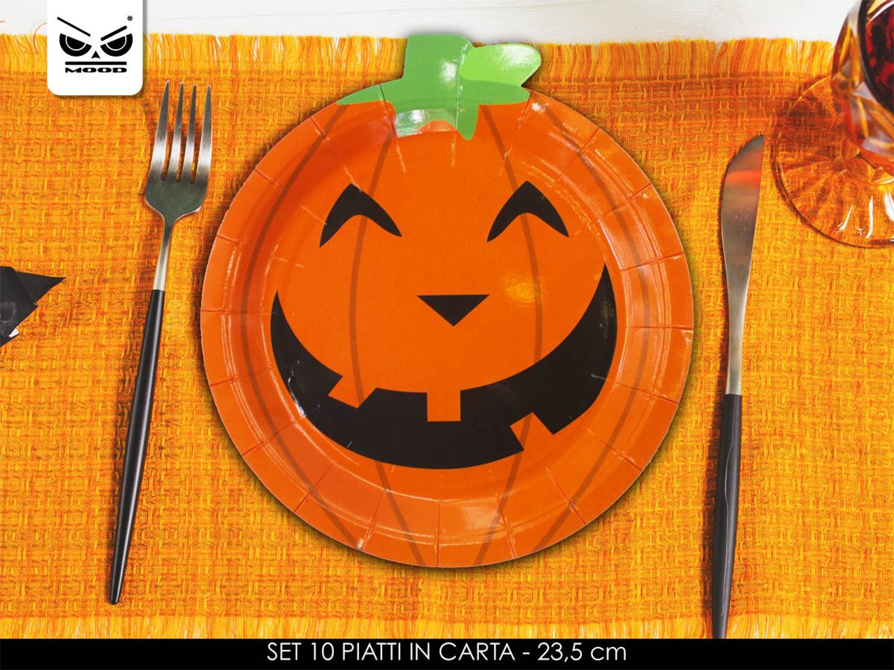 Piatti zucca in confezione da 10 pezzi