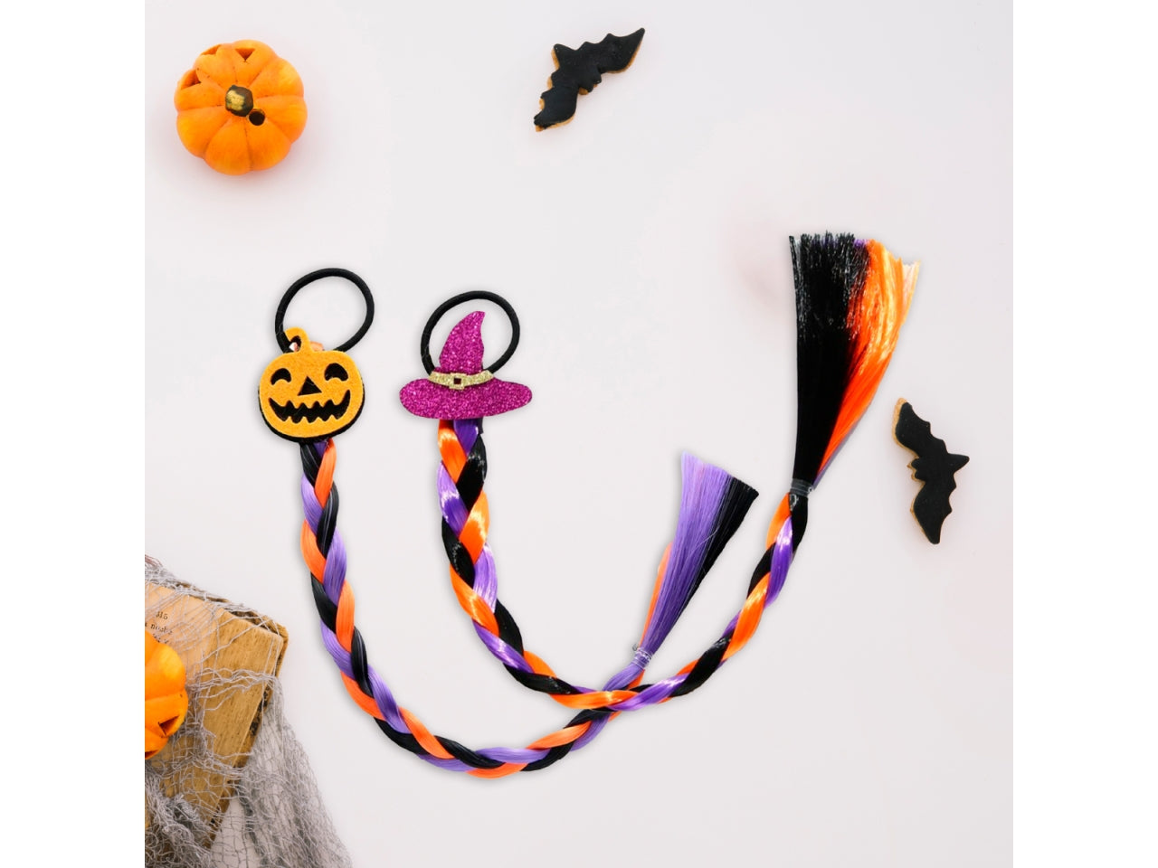 Extention halloween con treccina ed elastico