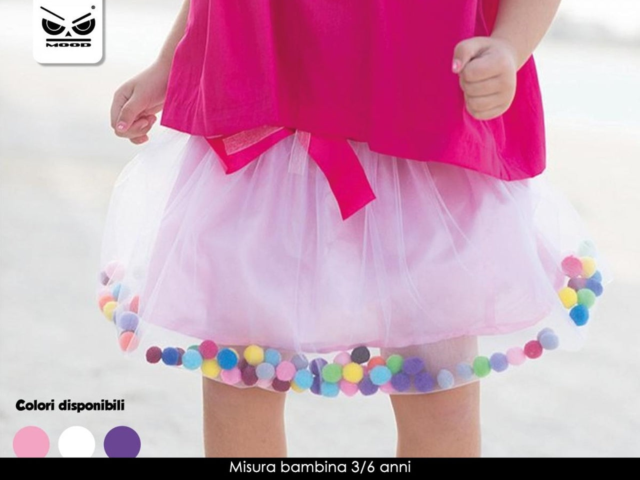 Gonna con pom pom