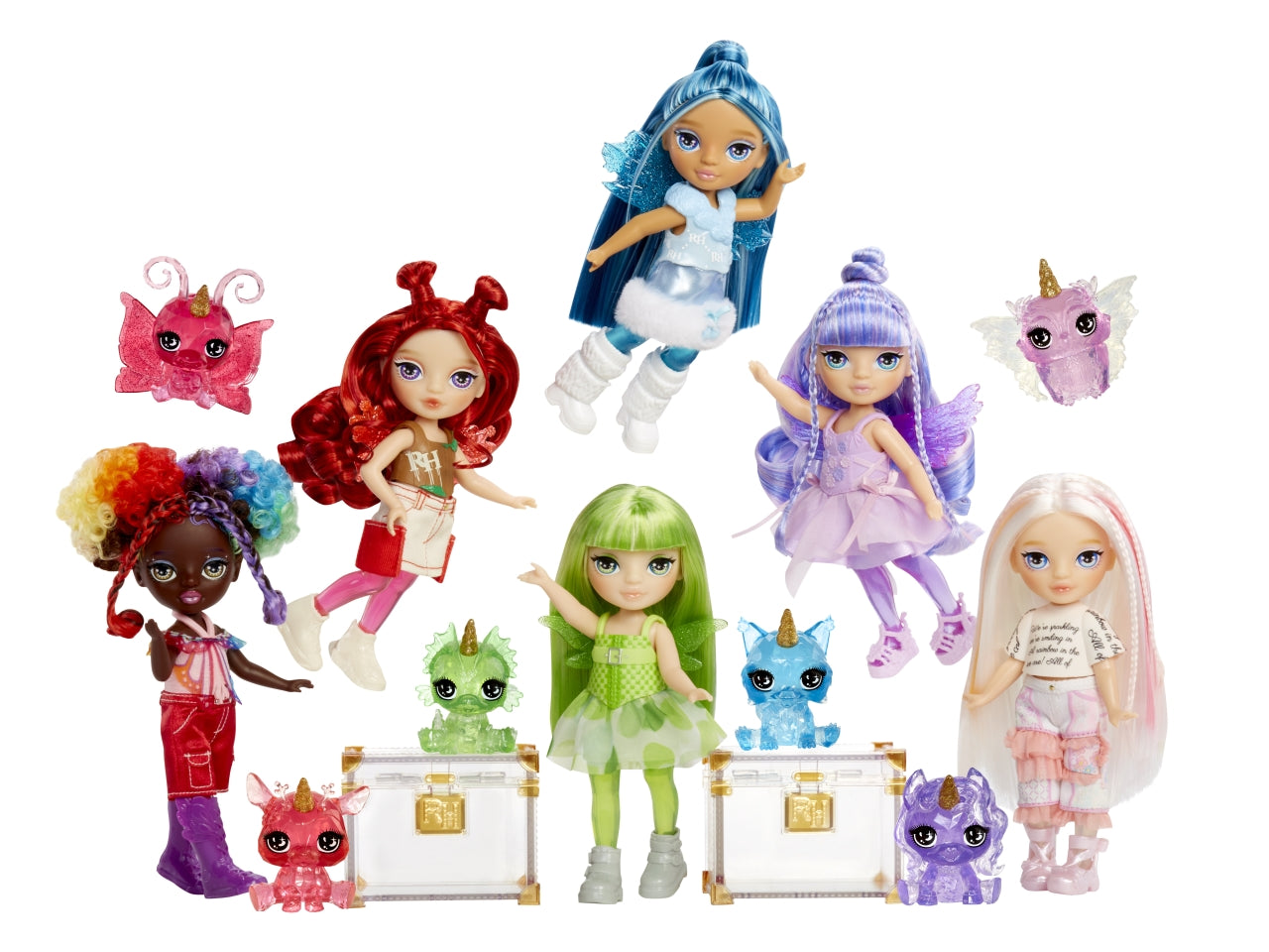 Rainbow high littles rainbow fantasy fairies dolls asst in sidekick