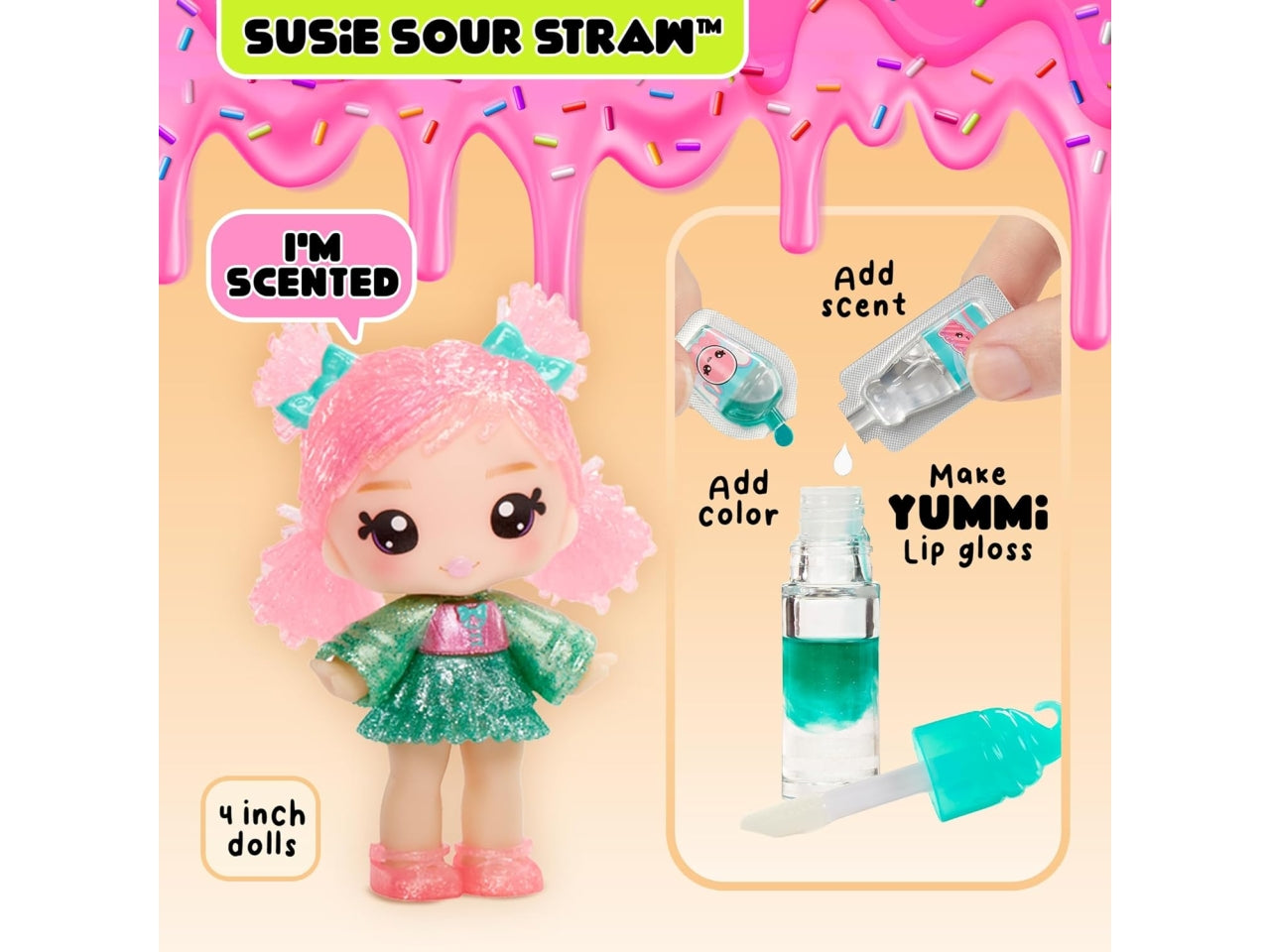 Yummiland lip gloss doll series 2 Mystery chase core asst in pdq