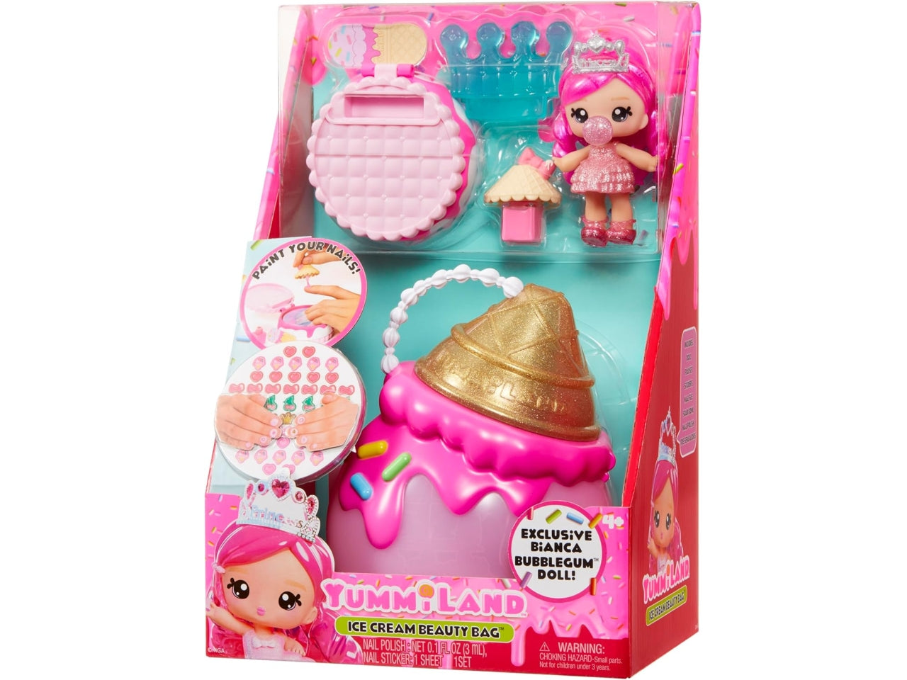Yummiland beauty bag playset lip gloss doll ice cream beauty bag