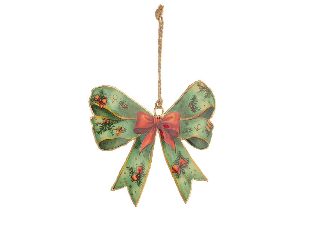 Appendino fiocco moody verde e rosso