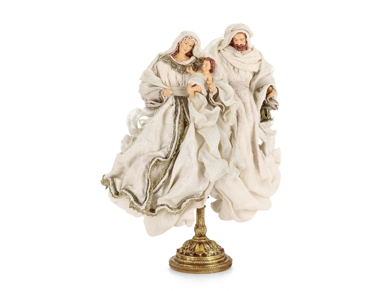 Nativita' devotion stand con piedistallo bianco