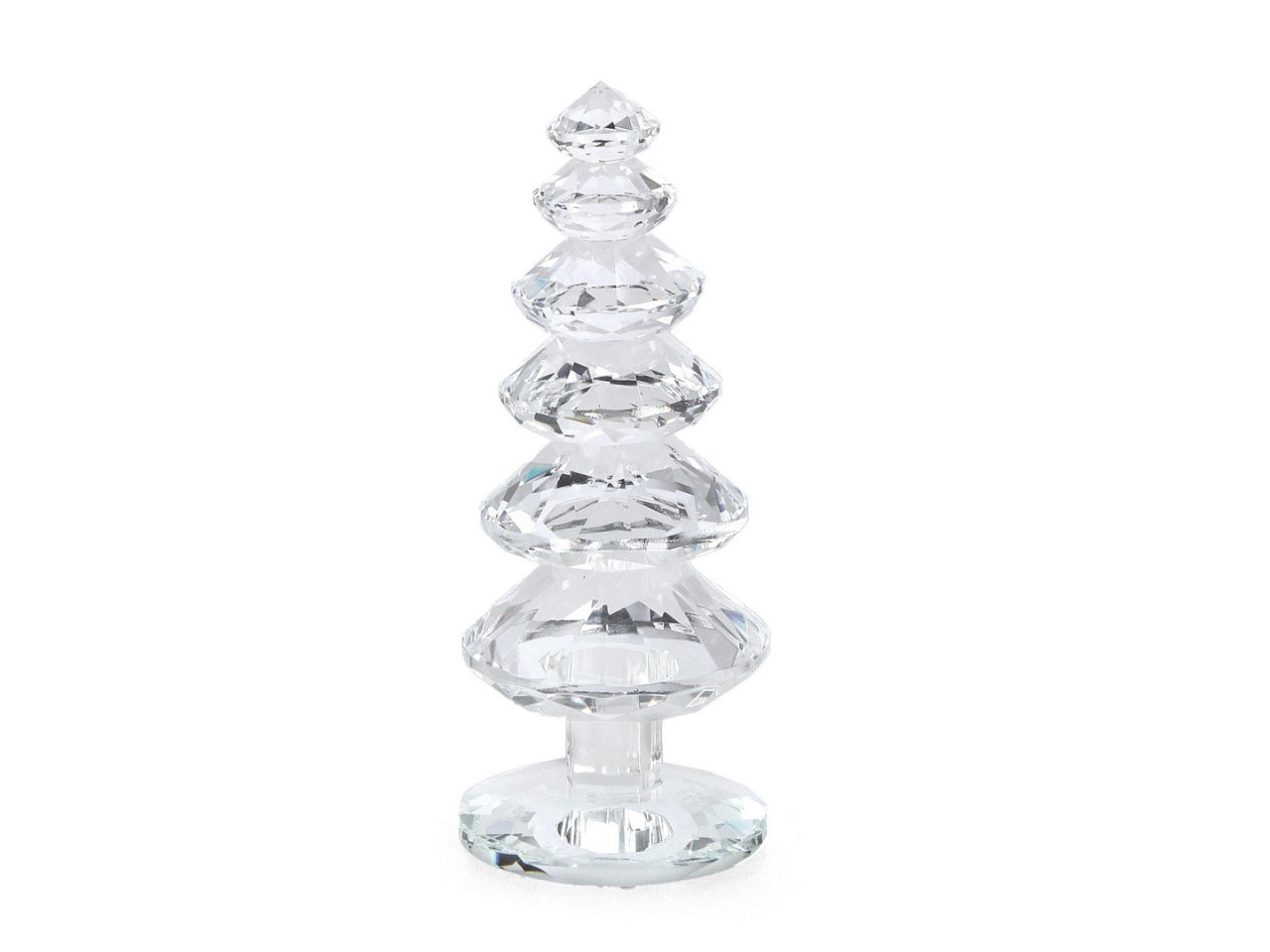 Albero pino in vetro 17cm eldrid trasparente