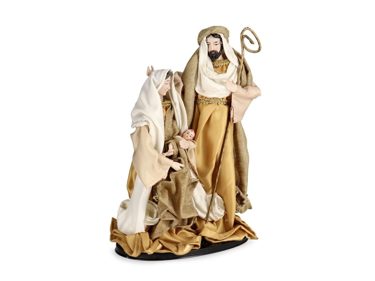 Nativita' 31cm honor stand bianco/oro