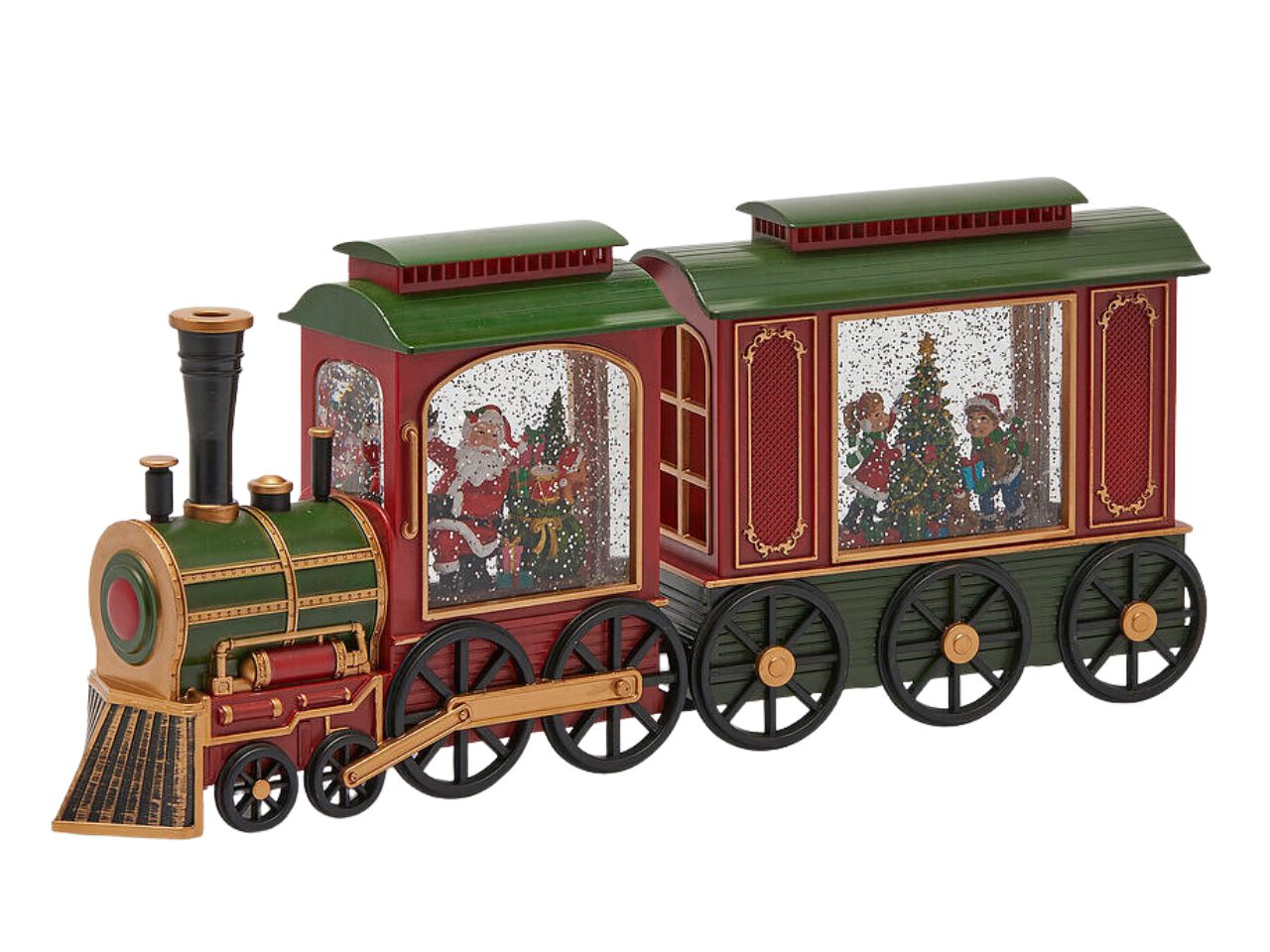 Trenino babbo natale 48xh.21cm con musica e led