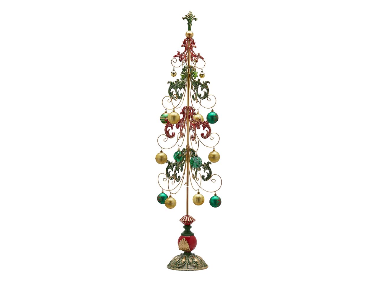 Albero 125cm stilizzato con palline colorate