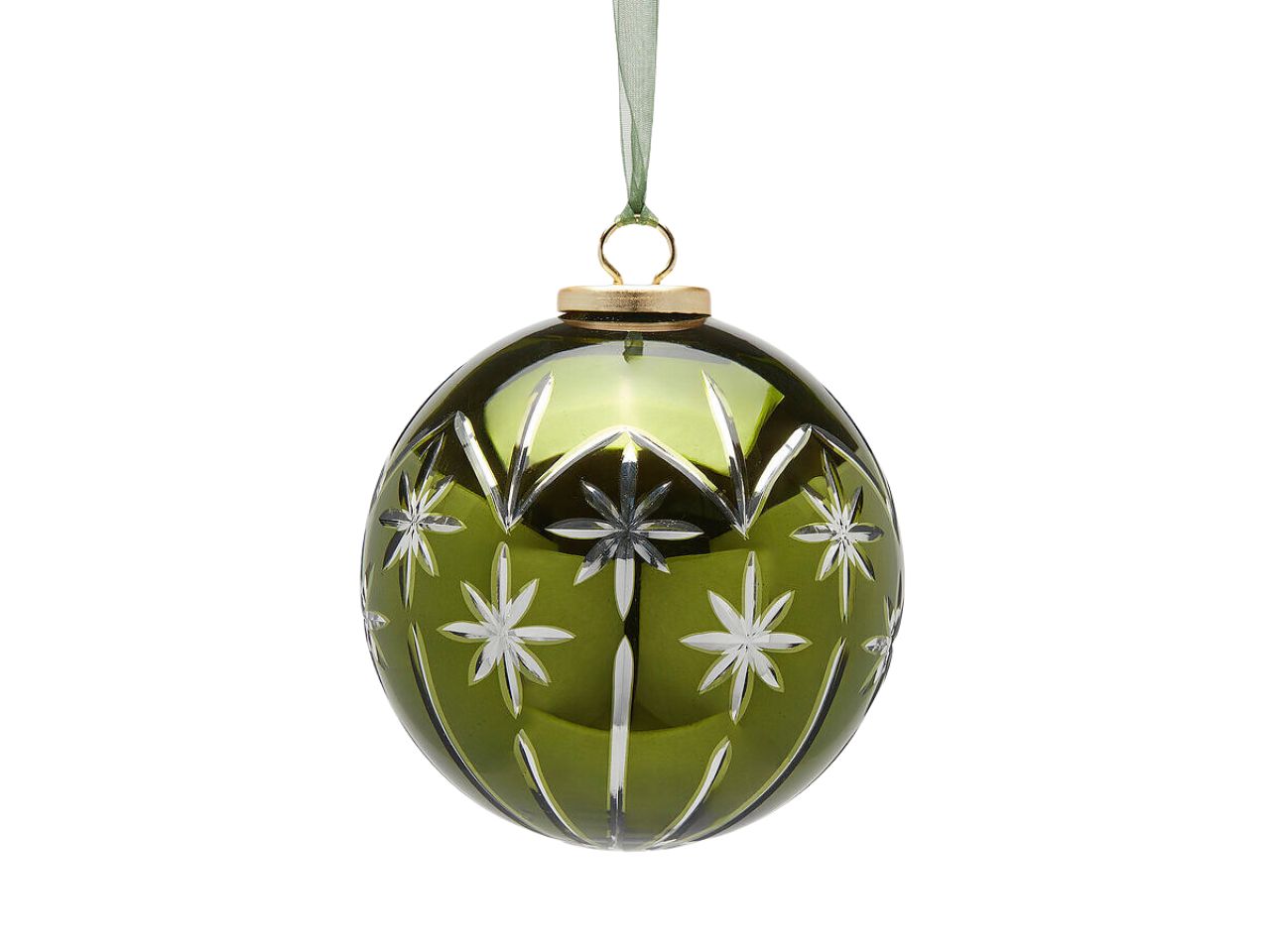 Palla 12,5cm con stelle verde