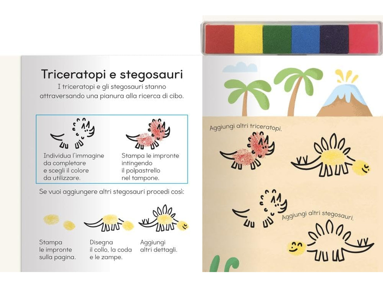 Disegnacon le impronte dinosauri