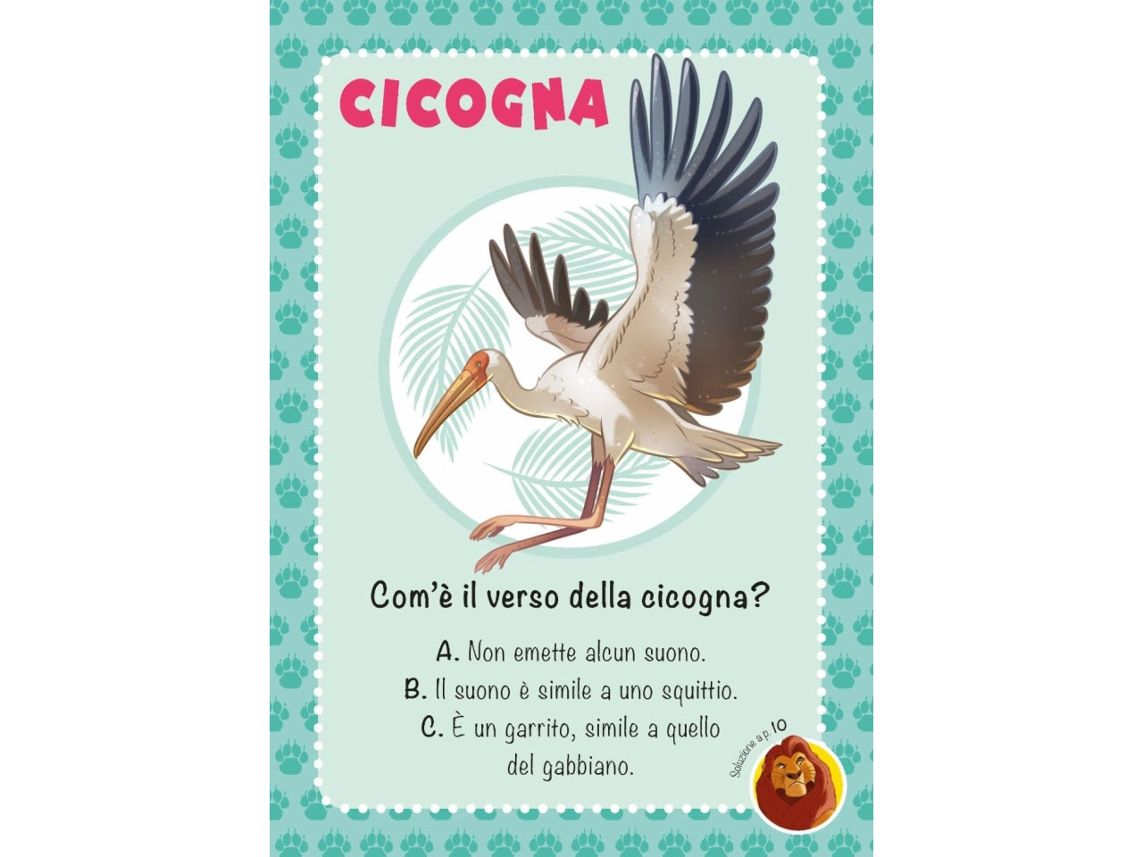 Le carte degli animali quiz in famiglia