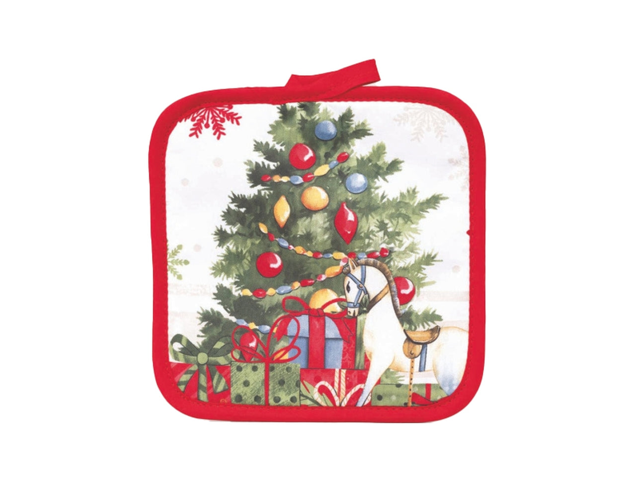 Presina 17x17cm con albero di natale