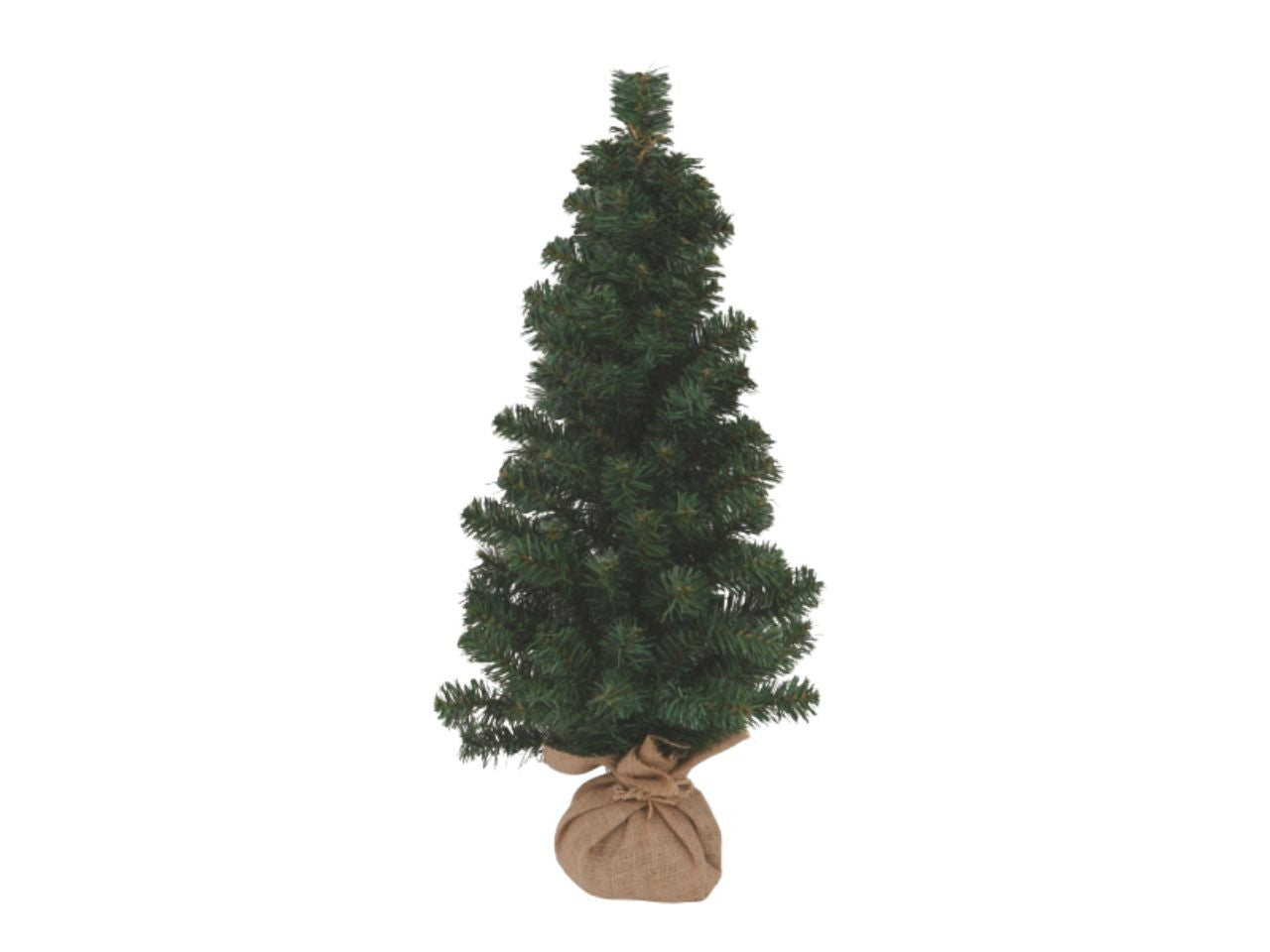 Albero 90cm verde con base juta