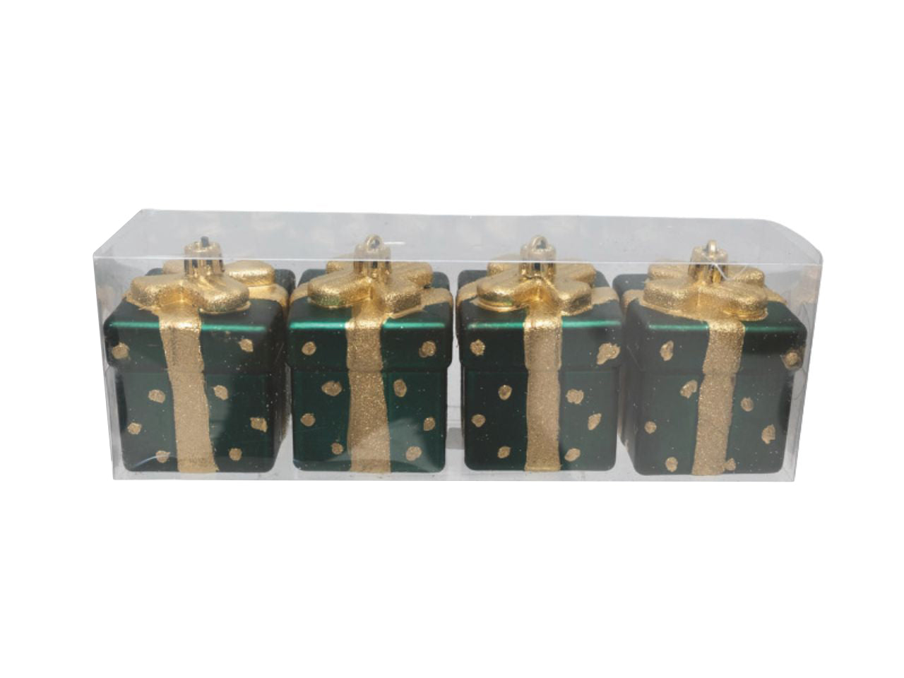 Appendino pacchetto regalo 7cm in confezione da 4pezzi verdi