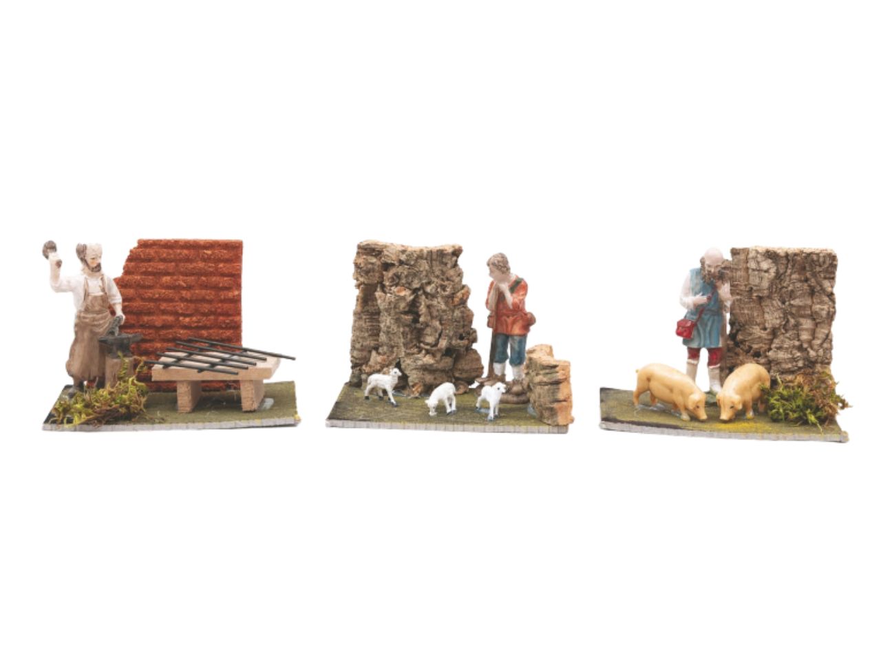 Ambientazione 14x8xh.10cm con pastore modelli assortiti