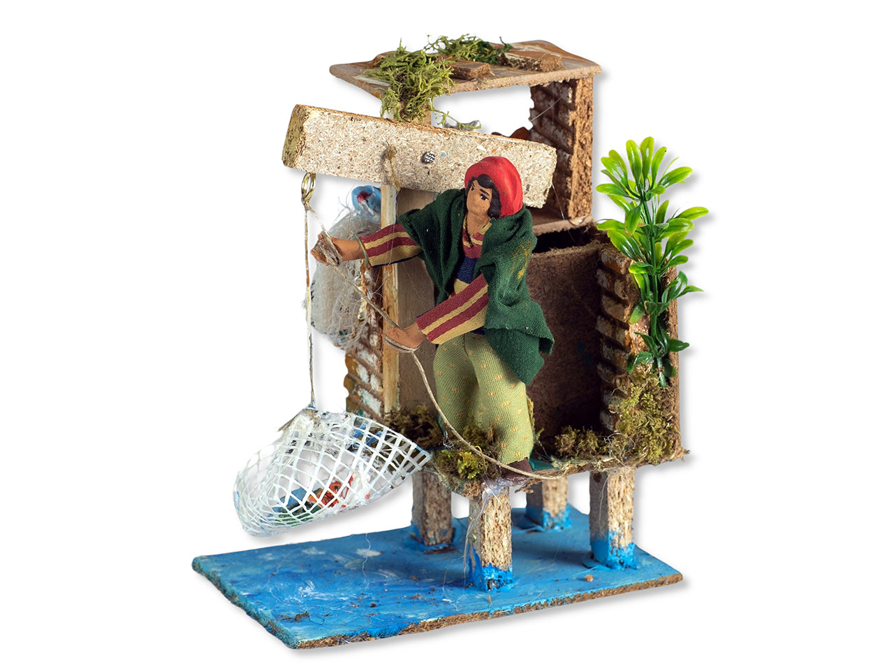 Pescatore 8cm con movimento 10x15x17cm