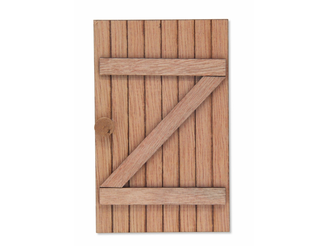 Accessorio per presepe porta in legno 10x0,5x16cm