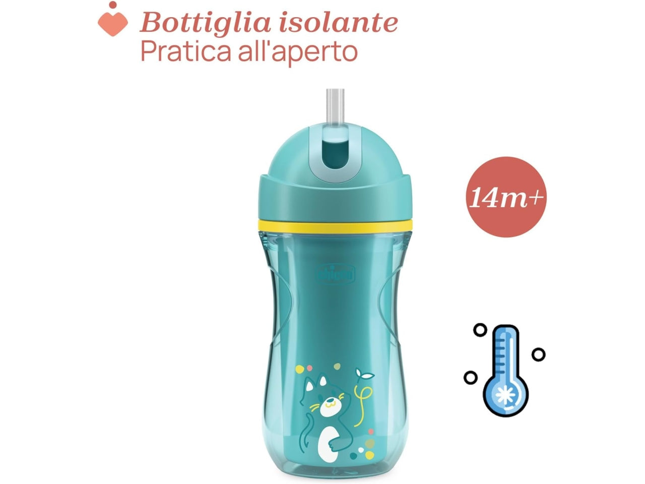 Tazza sport azzurra 14m+