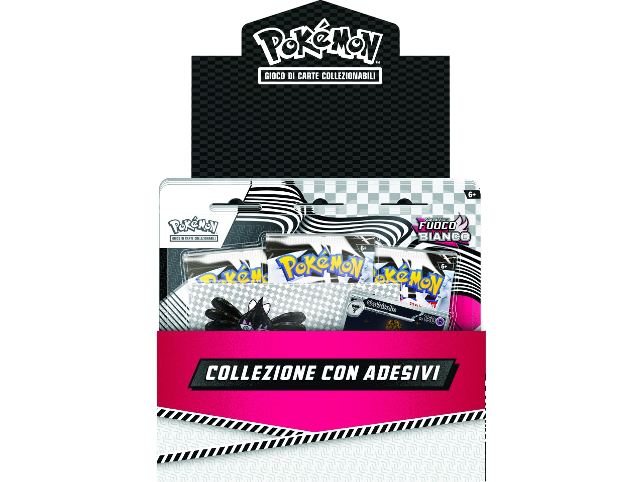 Pokemon SV10.5 Collezione con adesivi dell'espansione Fuoco Bianco IT Â£