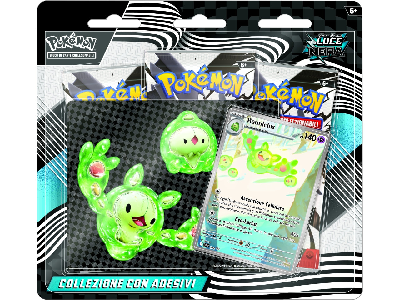 Pokemon SV10.5 Collezione con adesivi dell'espansione Luce Nera IT Â£
