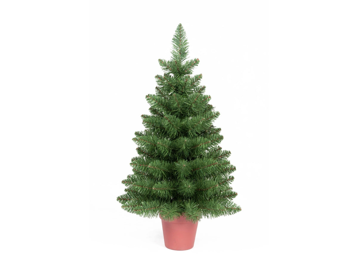 Albero 60cm verde con vaso e 68rami