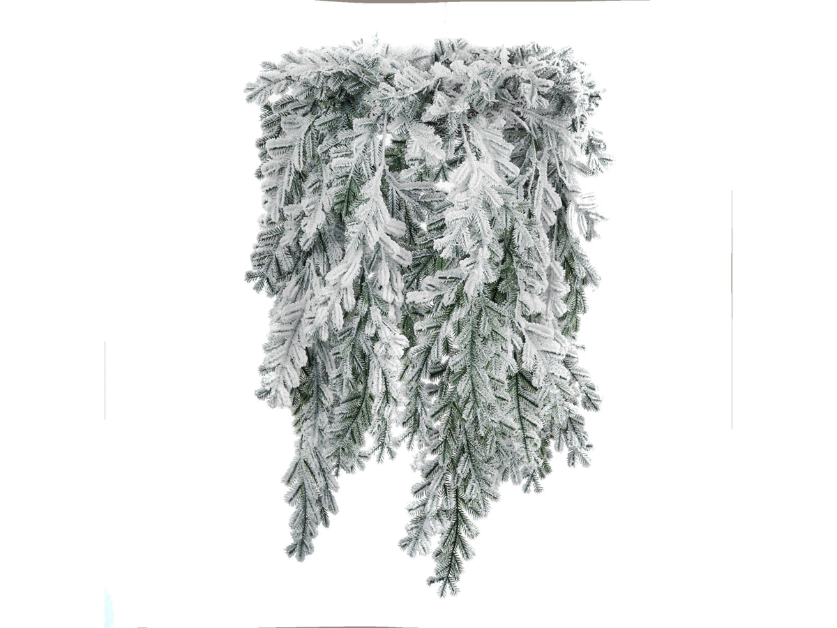Lampadario pino majesty innevato 108cm