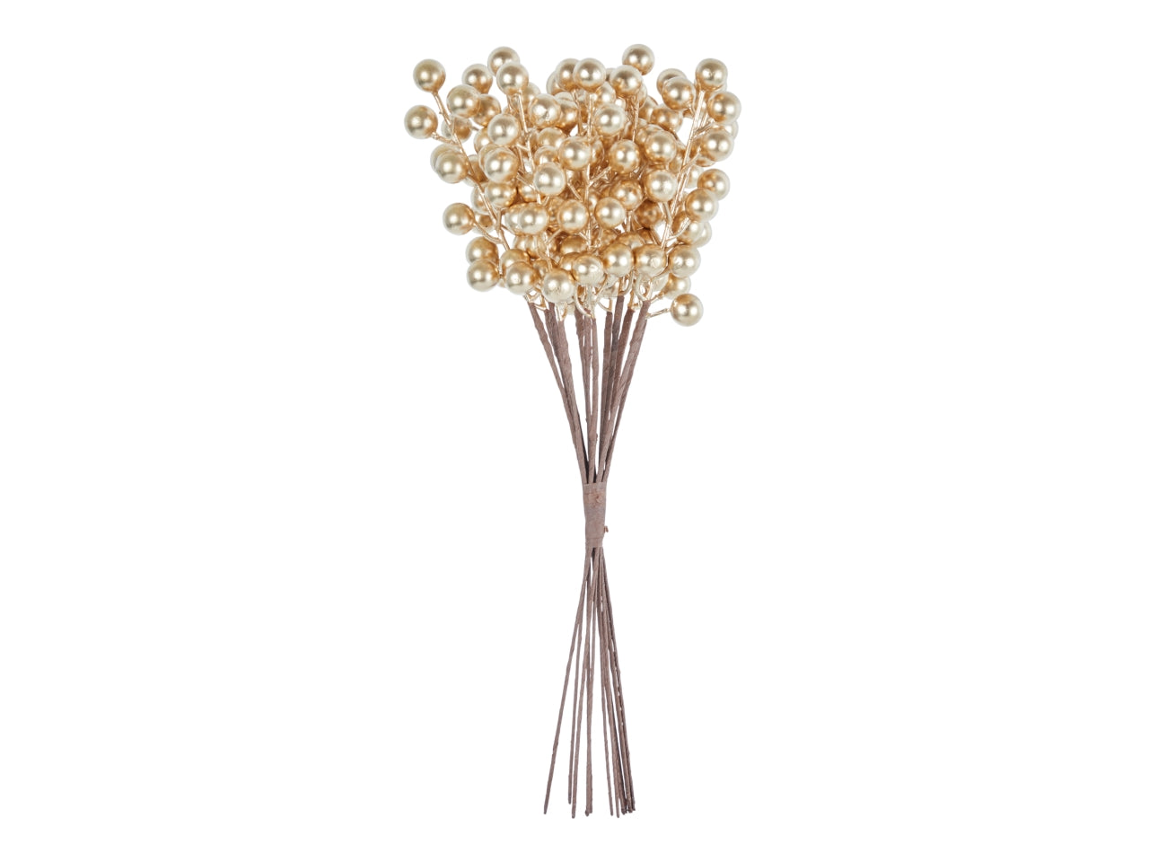 Rami bacche 34cm 12pz oro