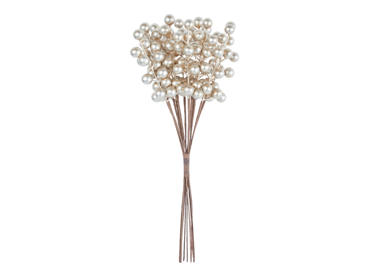 Rami bacche 34cm 12pz champagne