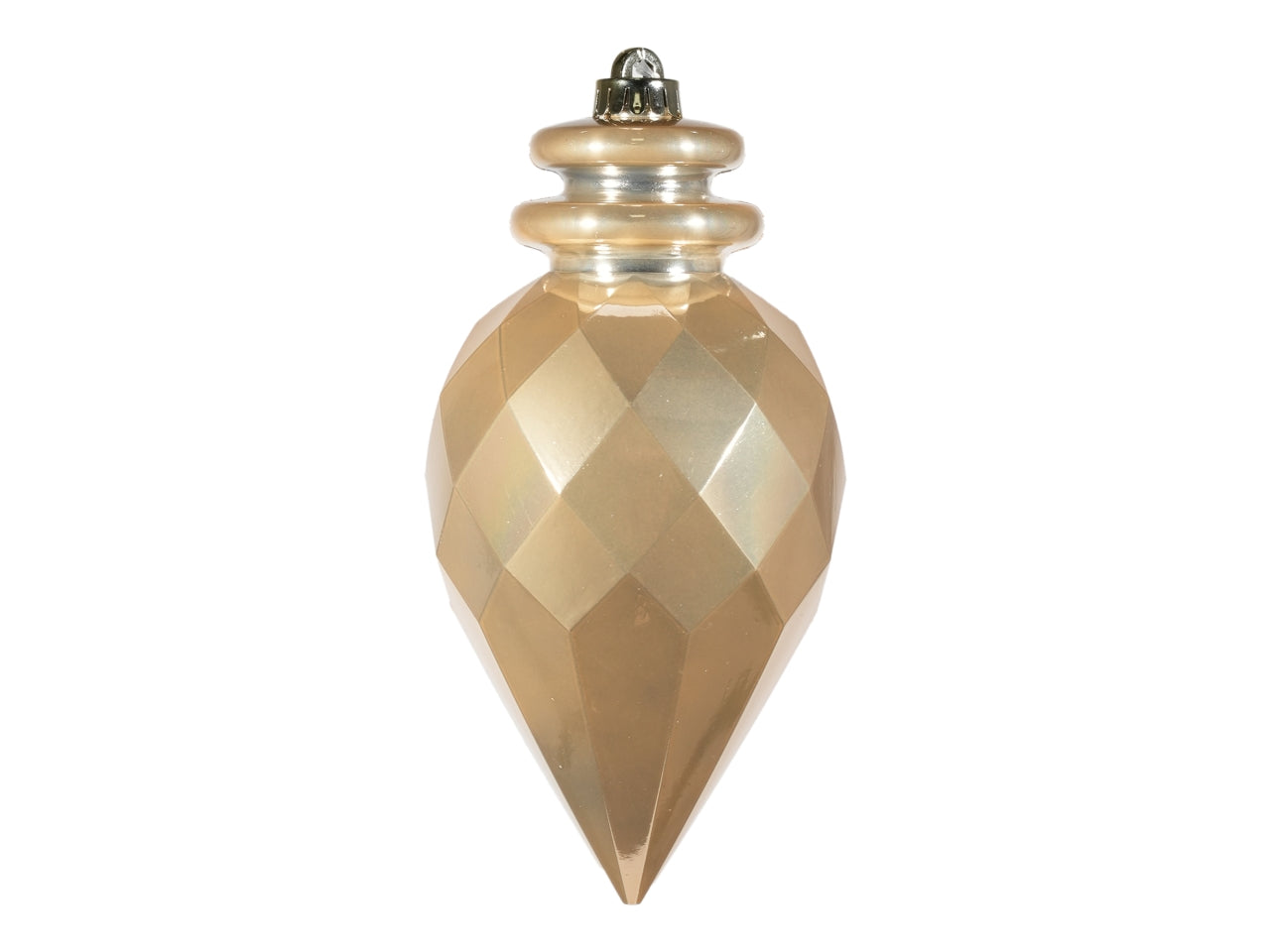 Appendino pigna 11,5cm in plastica beige