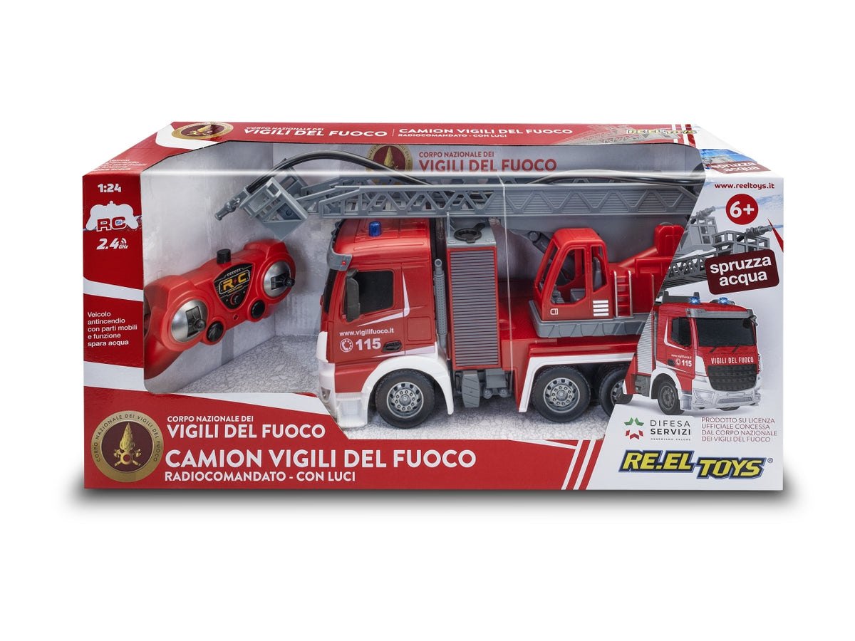 Camion vigili fuoco radiocomandato luci bp
