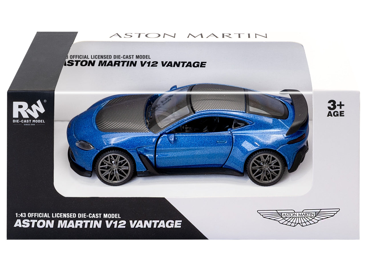 Die cast aston m.vantage blue/b 1:43