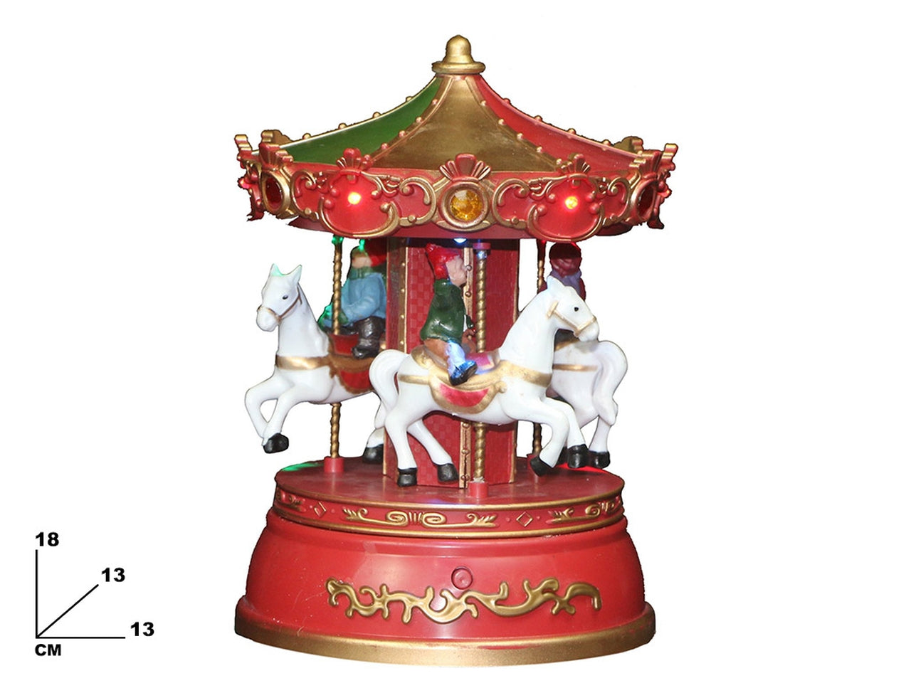 Giostrina con cavalli 18,5cm