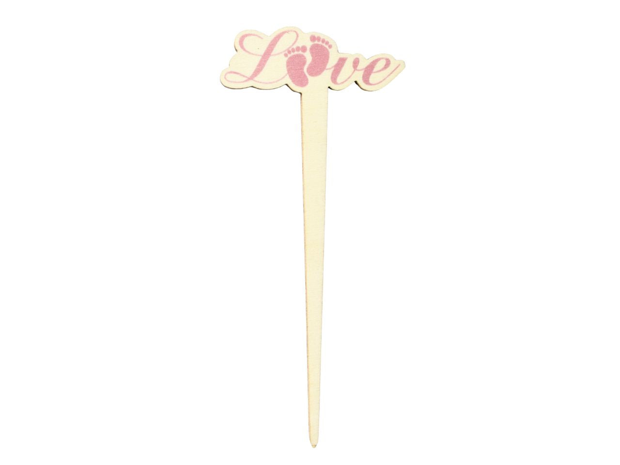 Pic nascita legno 3mm ST 101 la confezione contiene 6 pezzi