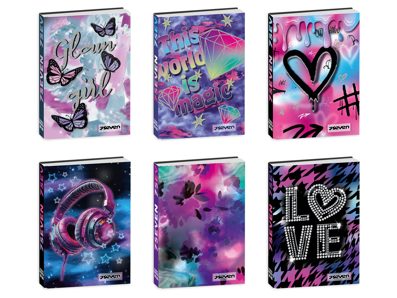 Diario std 12m seven datato cartotecnica girl