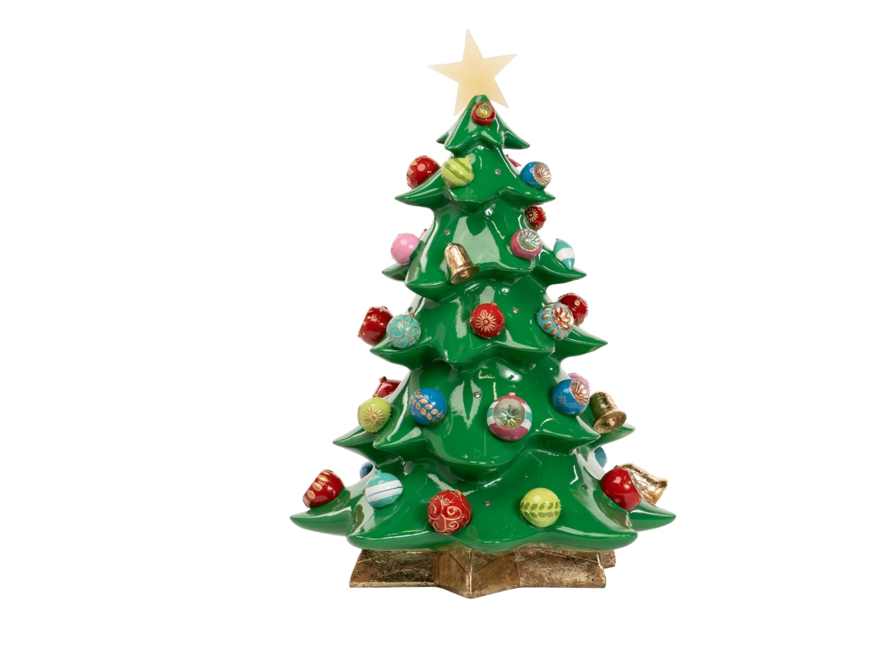 Albero 33x46cm con sfere colorate