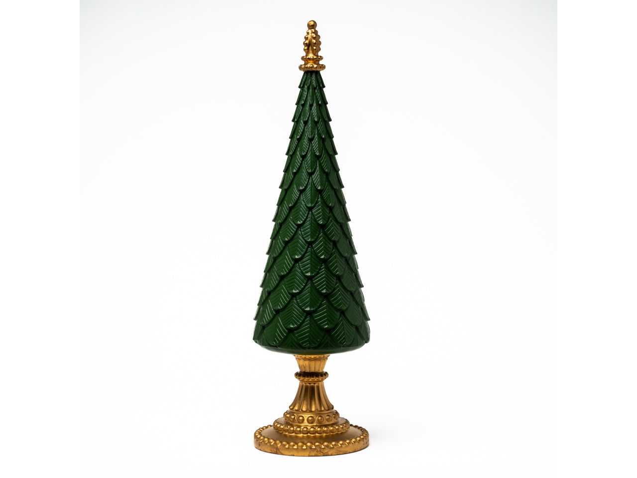 Albero 42cm style verde con base oro