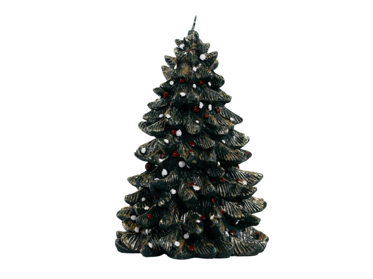 Candela albero con neve 20cm