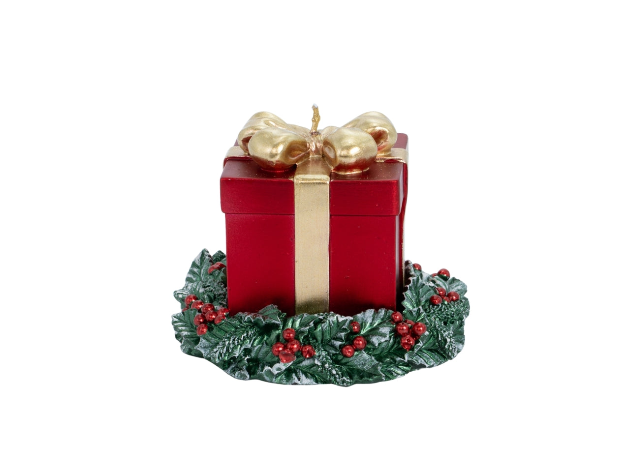 Candela pacco regalo su corona d.11x7x7cm