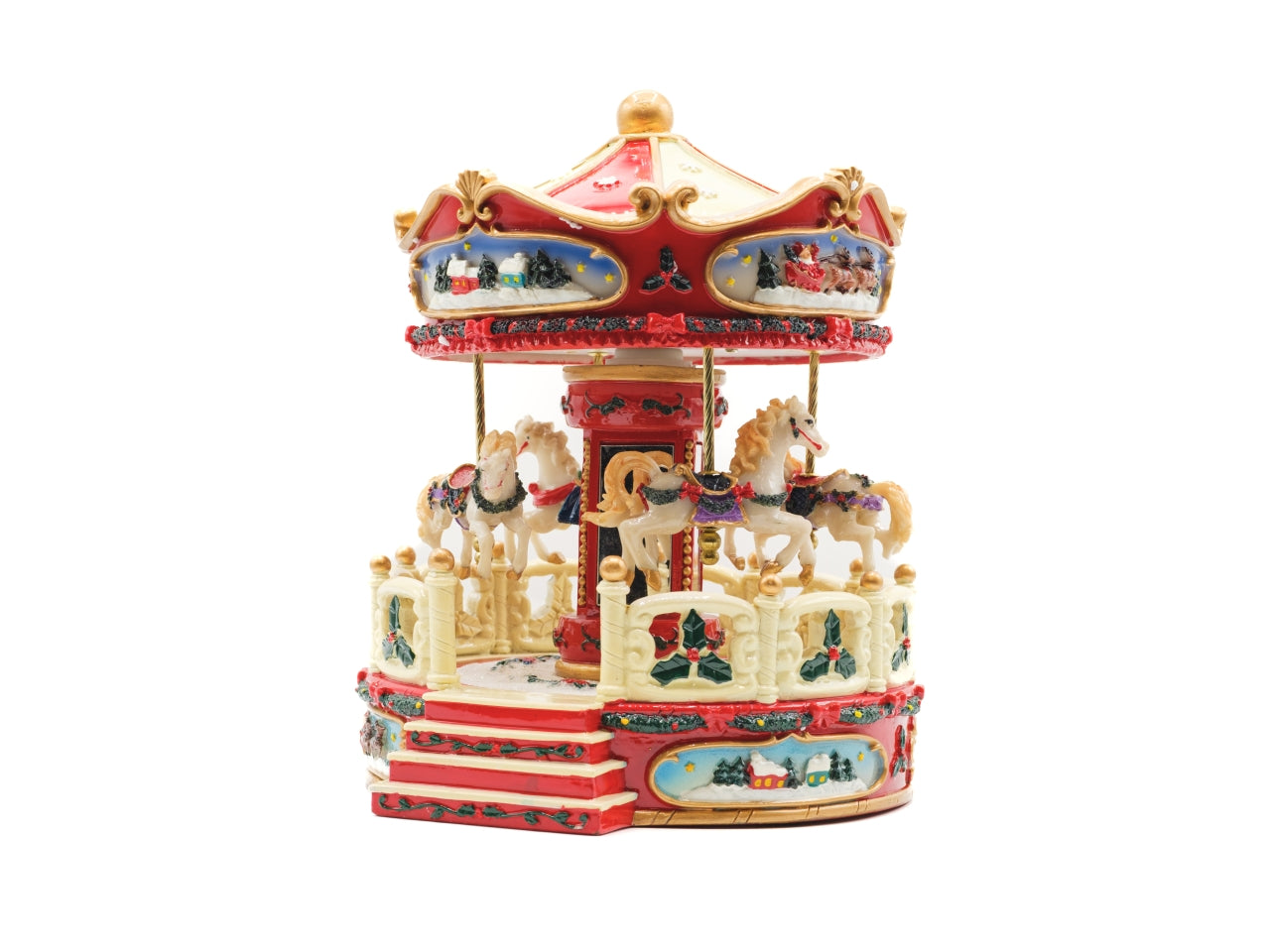 Giostrina cavalli musicale 22x20x25cm