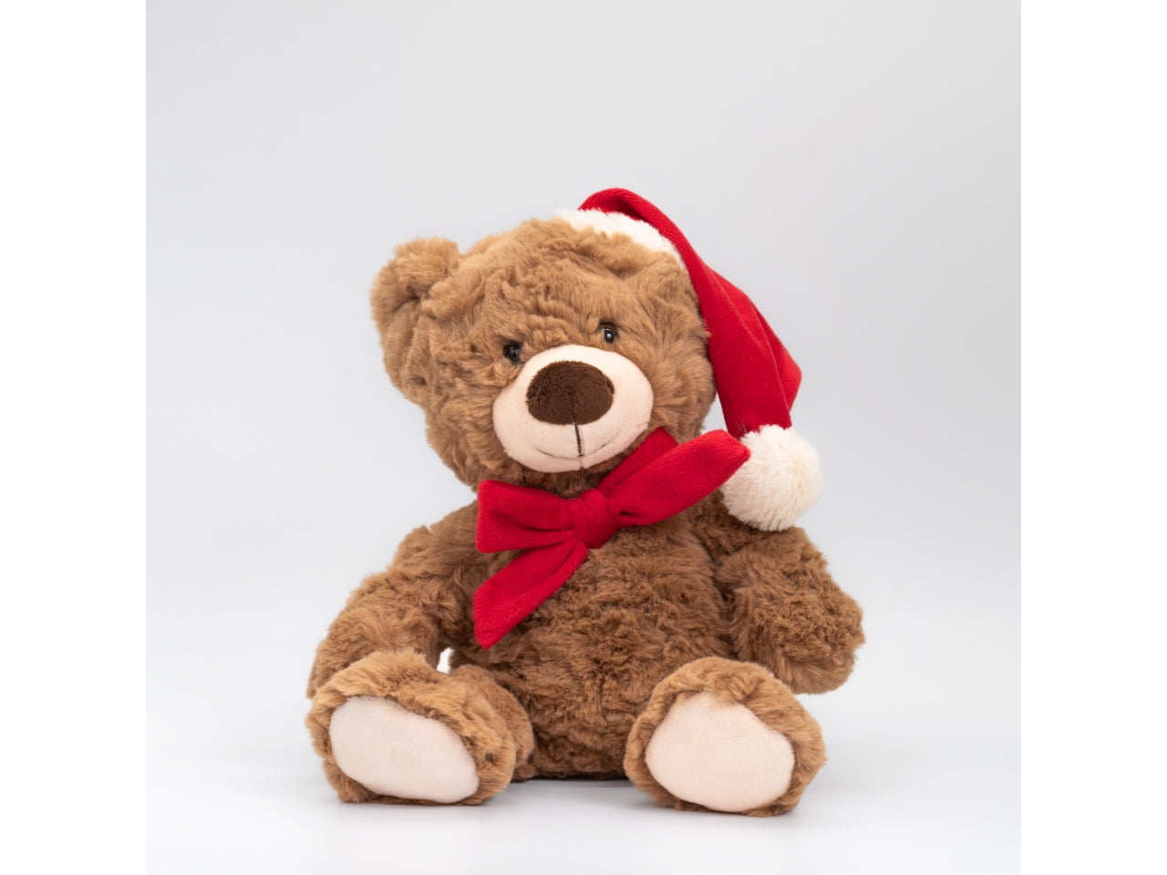 Orso peluche 22cm con cappello rosso