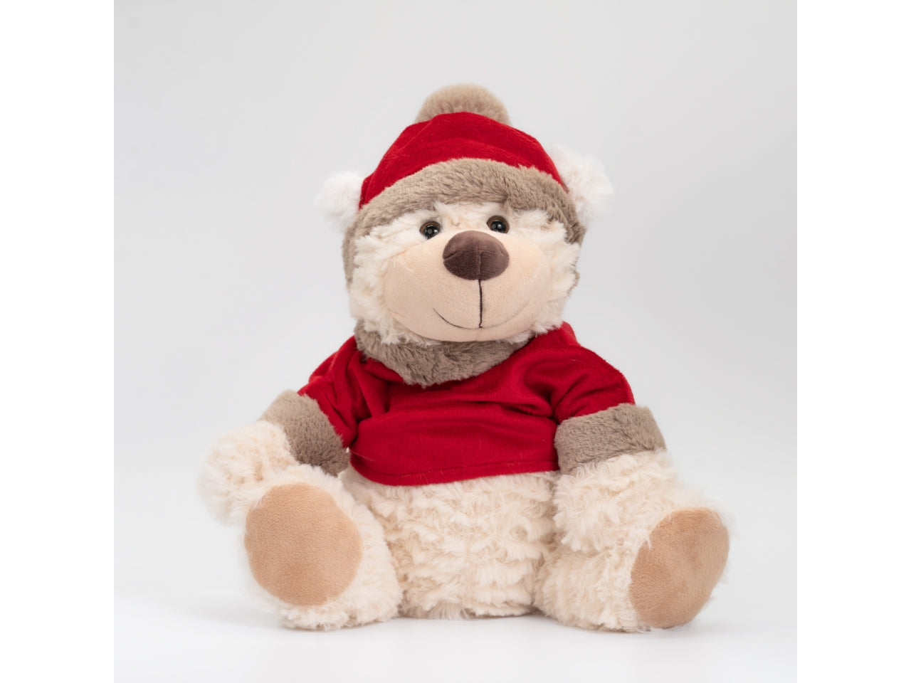 Orso peluche 30cm con pullover rosso