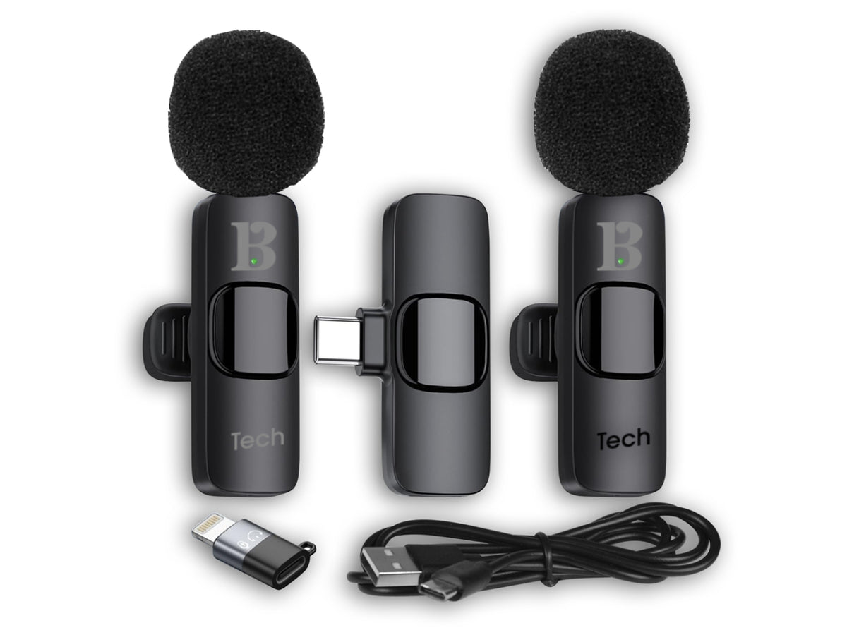 Anello di luce + 2 microfoni wireless