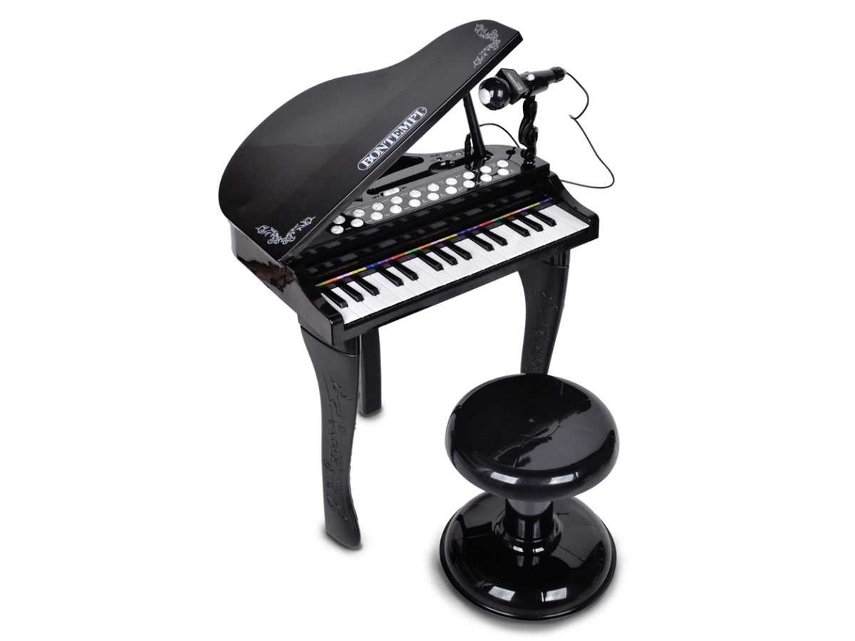 Pianoforte elettronico a 32 tasti con sgabello e microfono